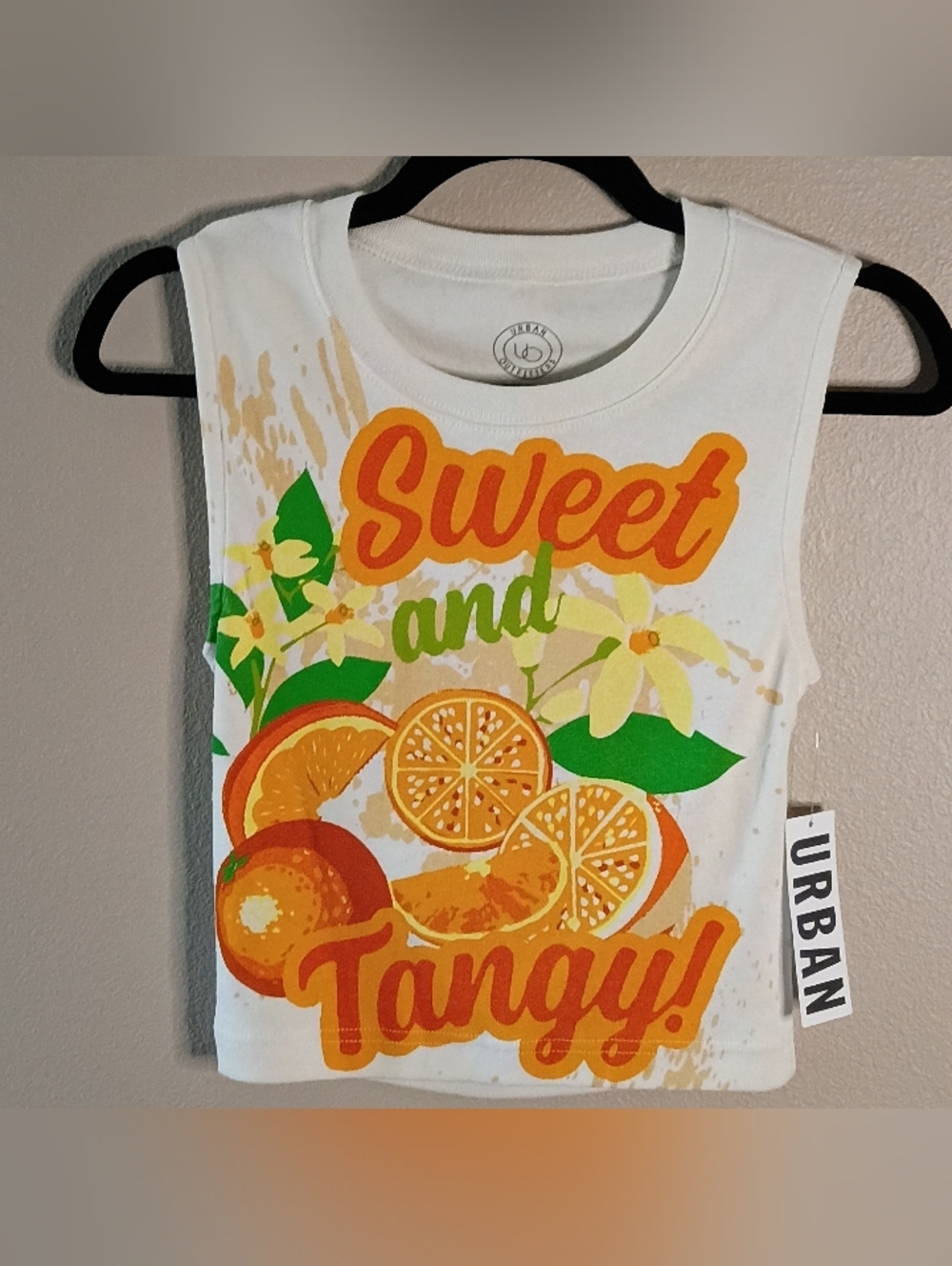 Urban Outfitters Devon Sweet & Tangy Tank Top Slit Back  Size M NWT